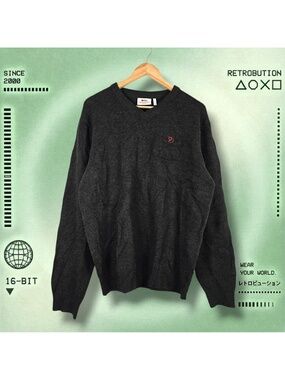 Fjallraven  Shepparton Wool Knit Sweater Green Pink Size M